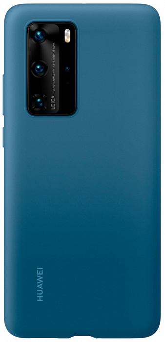 Чехол-накладка Silicone для Huawei P40 Pro (синий)